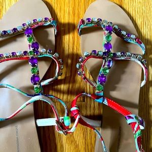 Inc floral Sandals